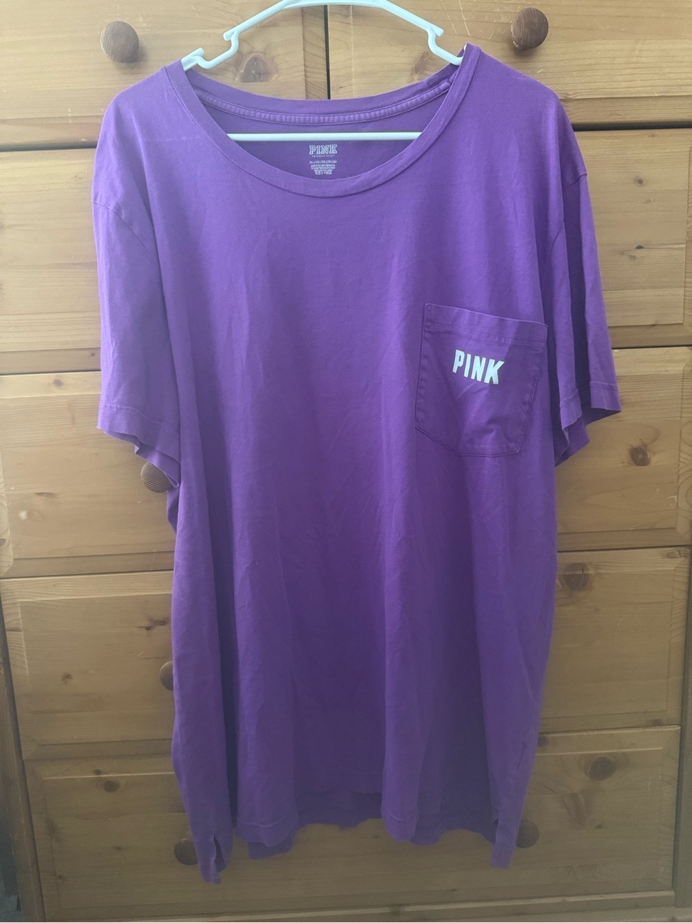 PINK Victoria's Secret Ladies Purple Pocket T-Shirt